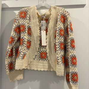 DRIFTWOOD Crochet cardigan